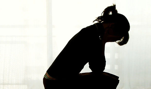 woman in crisis