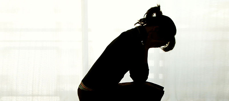 woman in crisis
